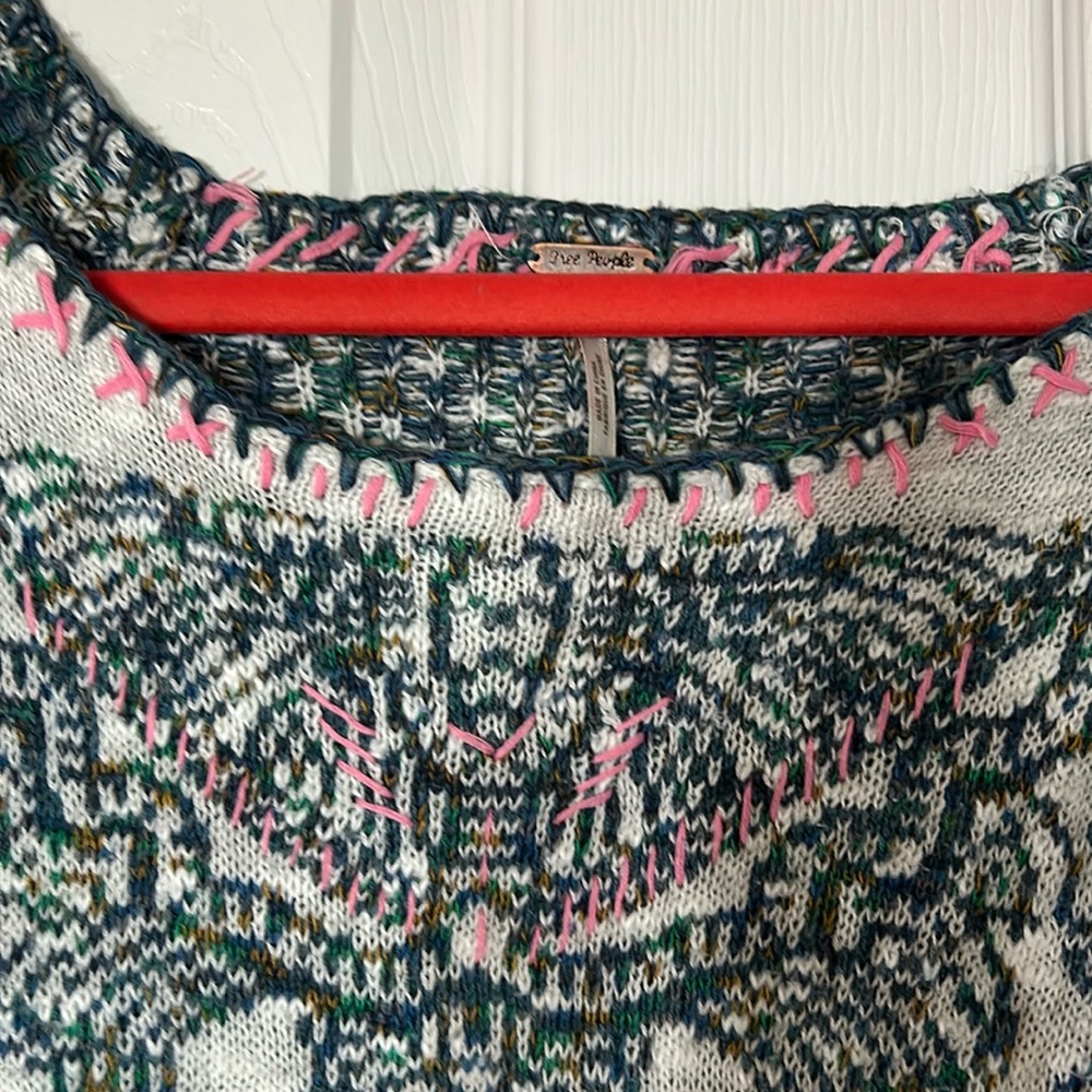 Free People Mayan Starburst Embroidered Sweater - Picture 2 of 7